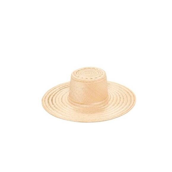 Janessa Leone Elsa Boater Straw Hat - Picture 1 of 4
